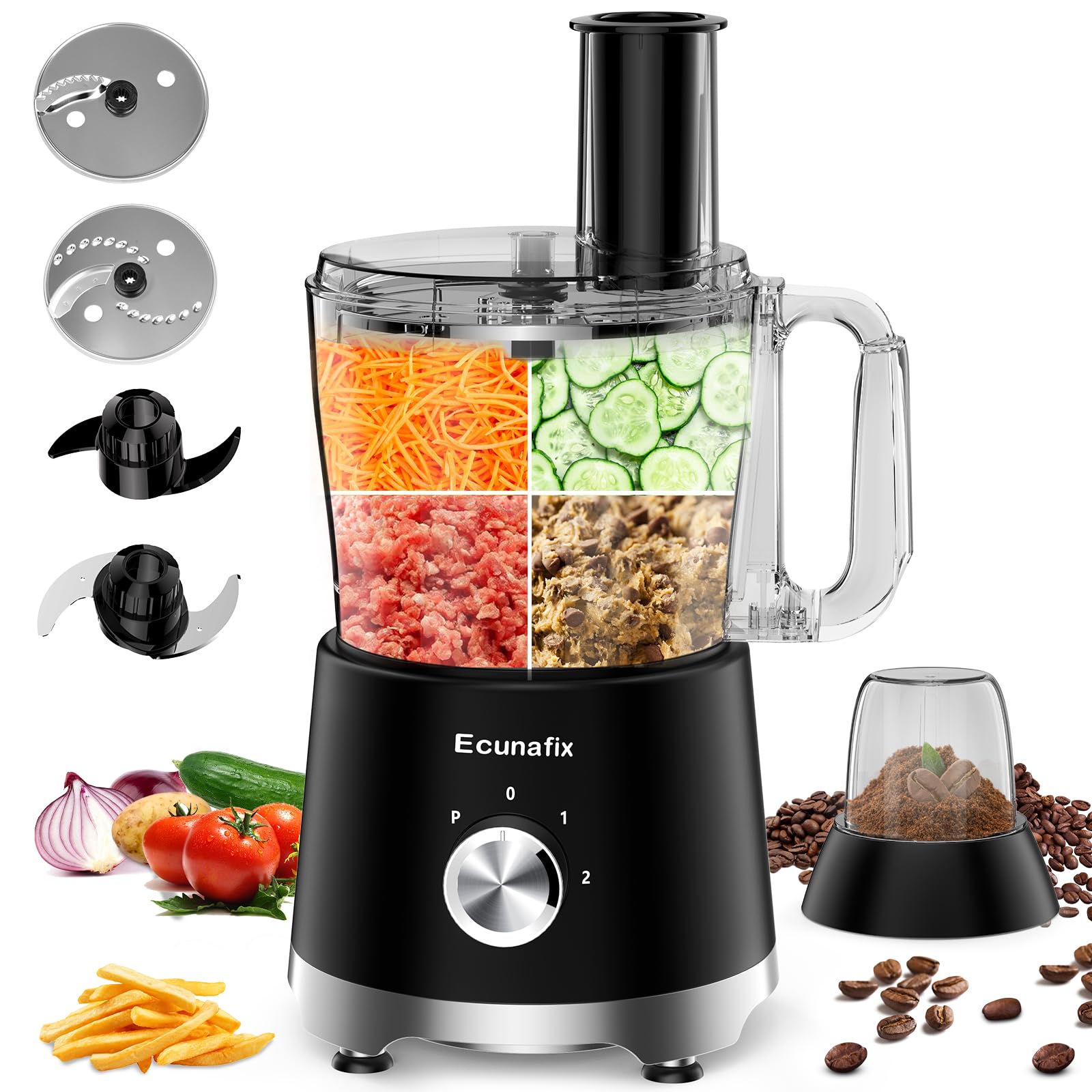 Amazon.com: Food Processor and Vegetable Chopper 600W BPA Free 12